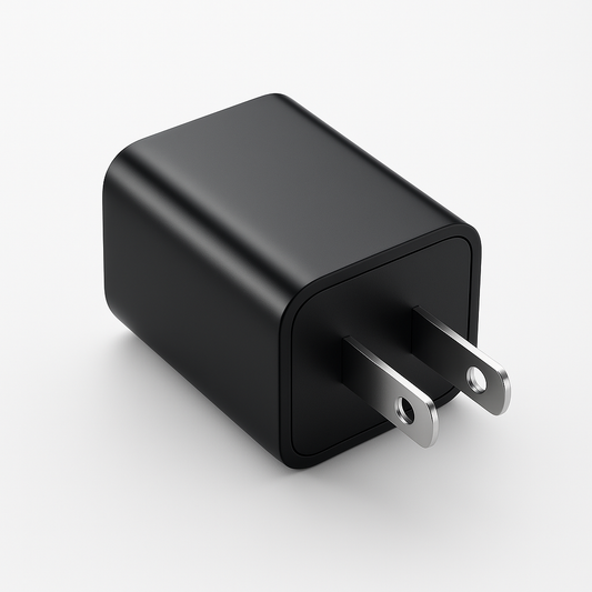 SmartPulse wall charger displaying sleek design and fast charging capabilities for modern mobile devices.