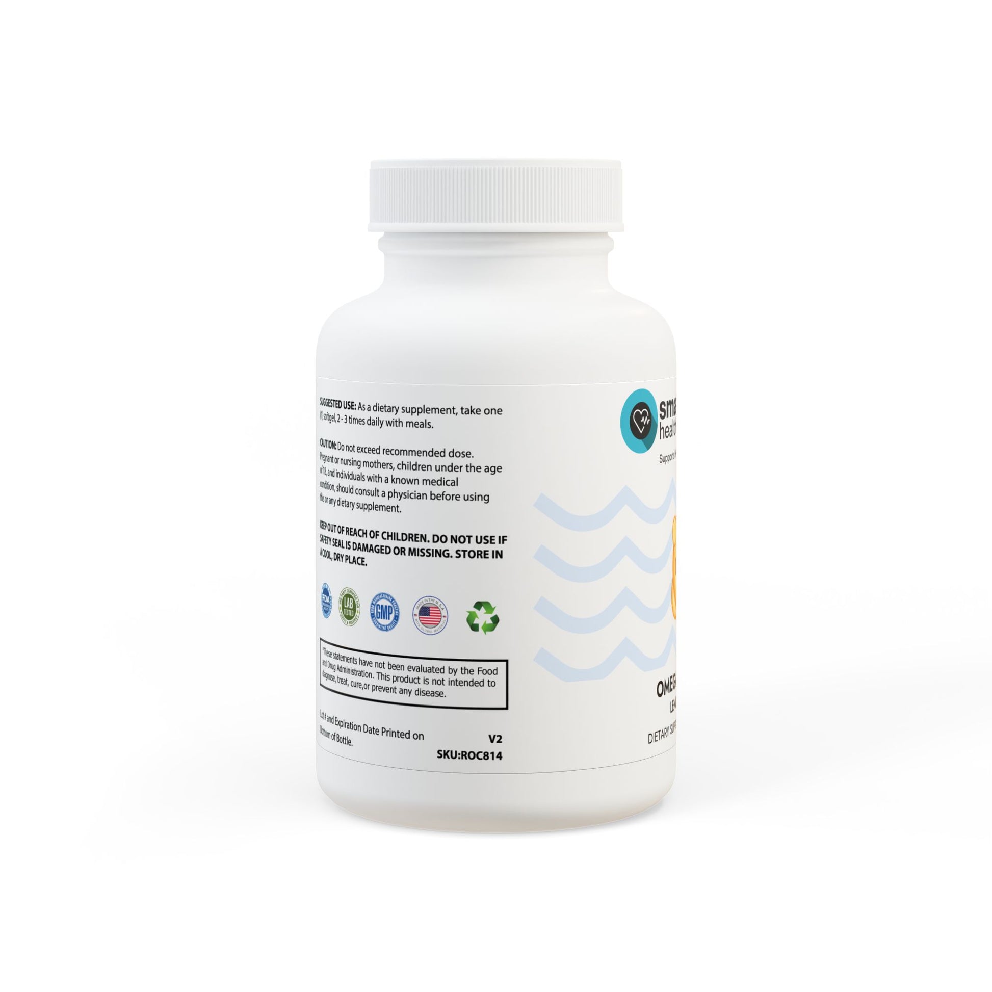 Omega-3 rich fish oil supplement promoting heart health and cognitive function