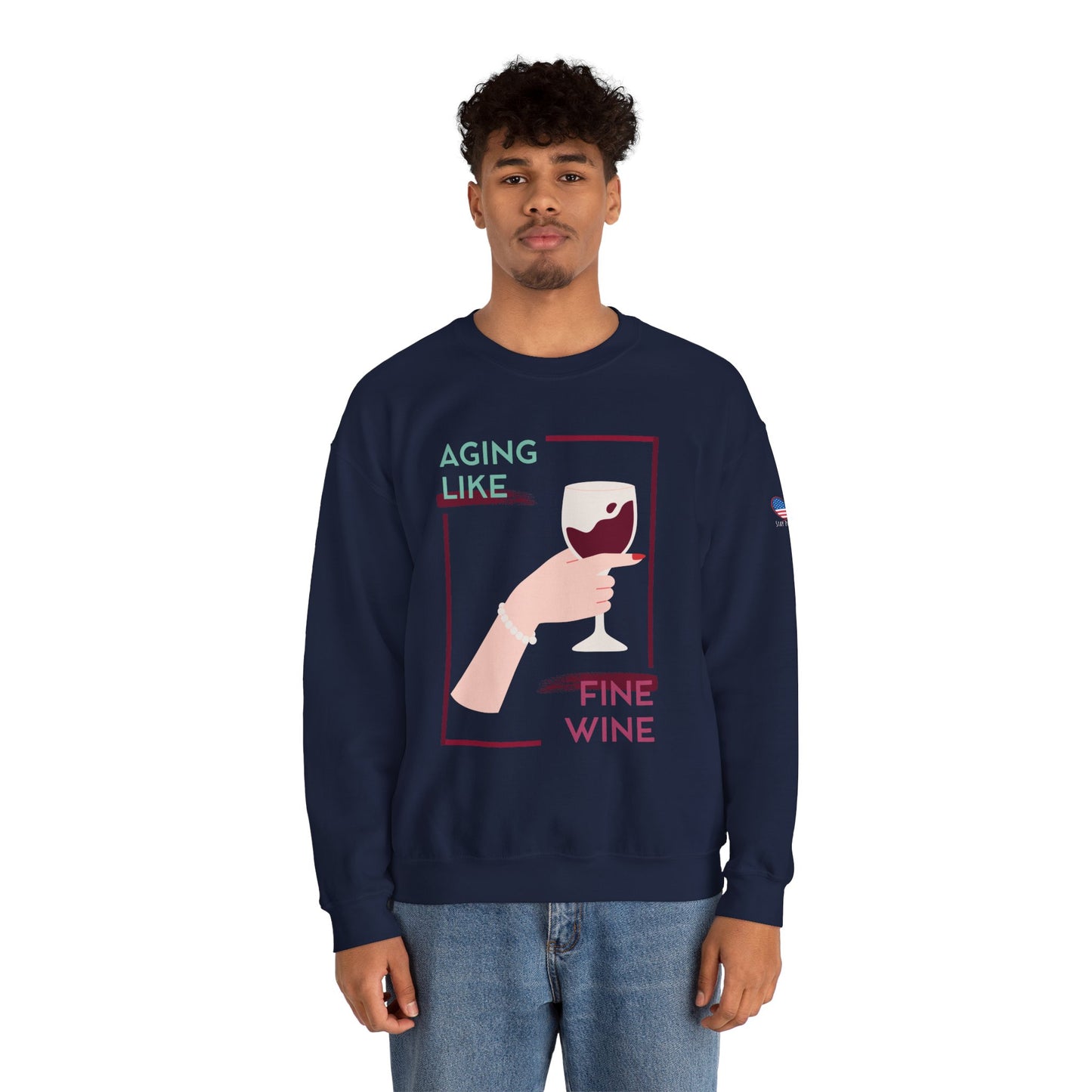 Fine Wine - Unisex Crewneck Sweatshirt