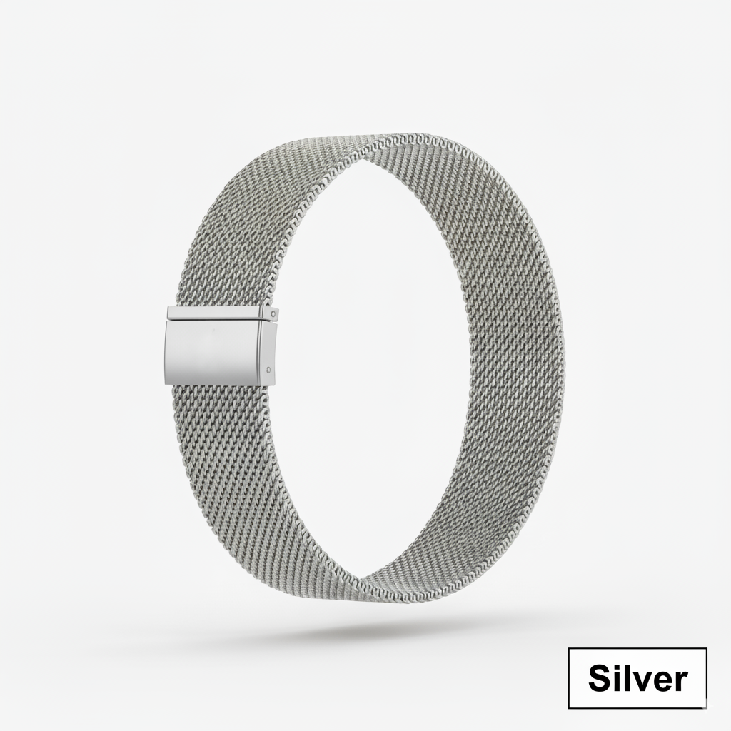Elegant Milanese Loop design complements the advanced SmartPulse band for a stylish and functional wearable experience.