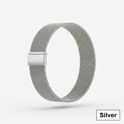 Elegant Milanese Loop design complements the advanced SmartPulse band for a stylish and functional wearable experience.