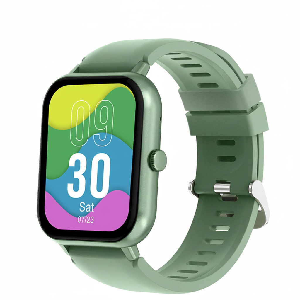 SmartPulse Square version smartwatch for health tracking with advanced features and sleek design