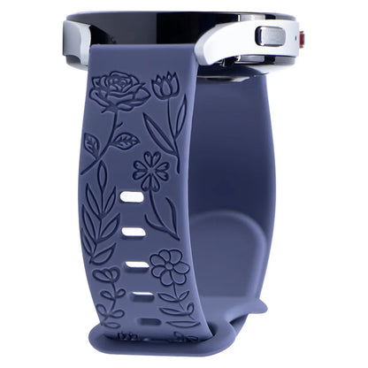 SmartPulse band in floral silicone design, limited edition for stylish and comfortable wear