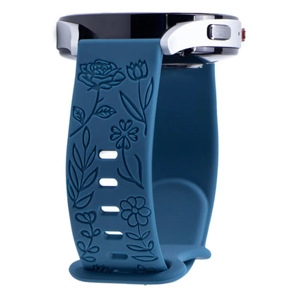 SmartPulse band in floral silicone design, limited edition for stylish and comfortable wear