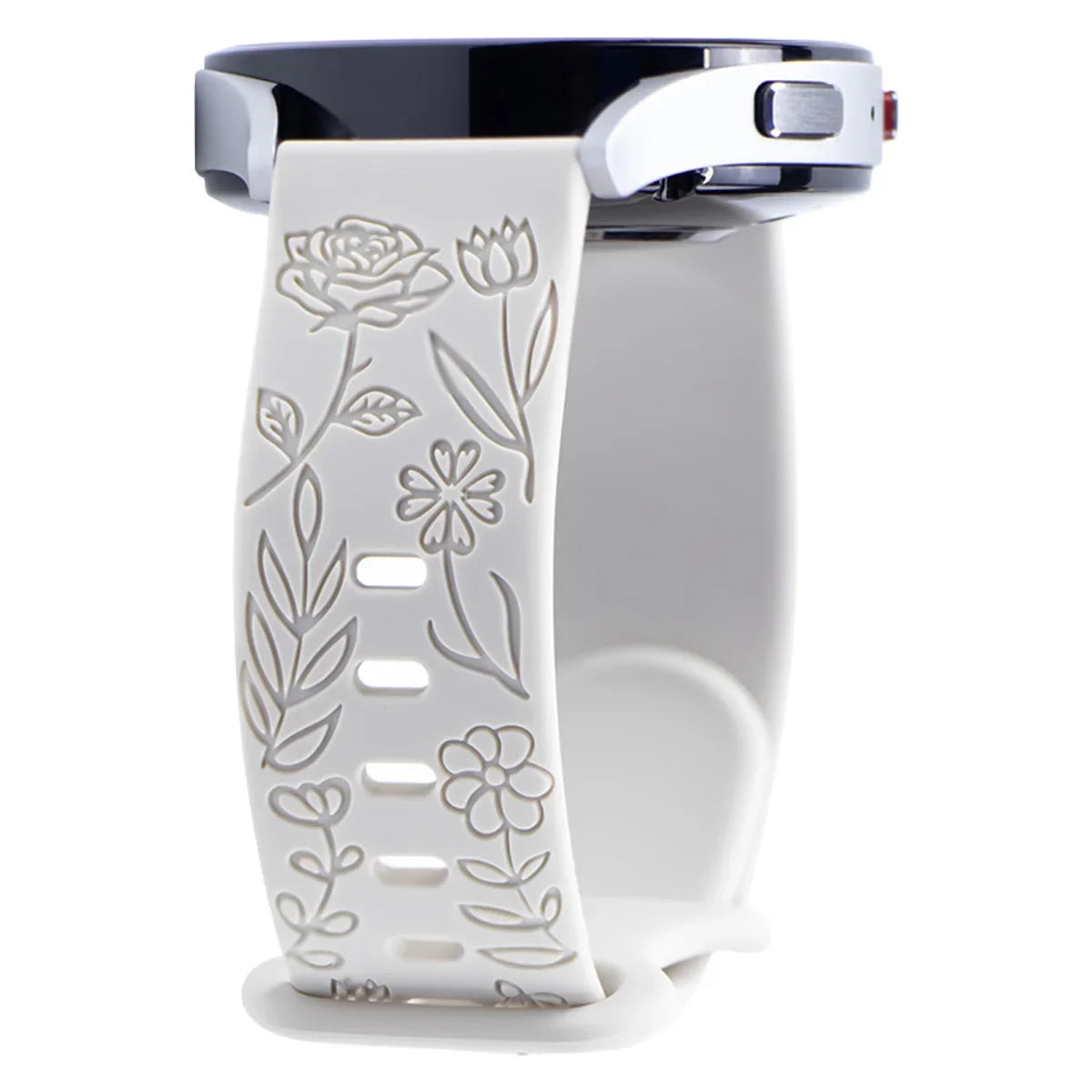 SmartPulse band in floral silicone design, limited edition for stylish and comfortable wear