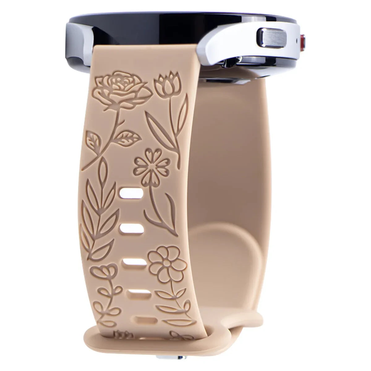 SmartPulse band in floral silicone design, limited edition for stylish and comfortable wear