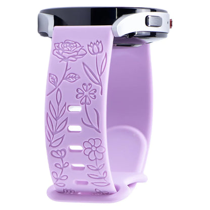 SmartPulse band in floral silicone design, limited edition for stylish and comfortable wear