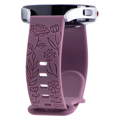SmartPulse band in floral silicone design, limited edition for stylish and comfortable wear