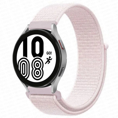 Premium smartpulse band in durable pink nylon, designed for comfort and style.