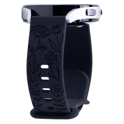 SmartPulse band in floral silicone design, limited edition for stylish and comfortable wear