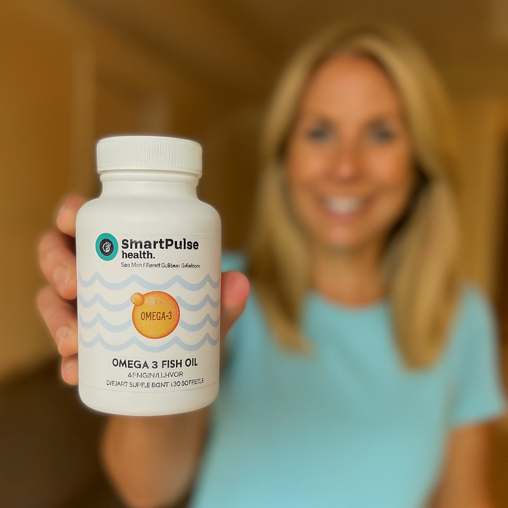 Omega-3 rich fish oil supplement promoting heart health and cognitive function